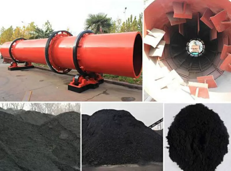 Производственная Сушилка для угля FTM 1.2х8,  2015г