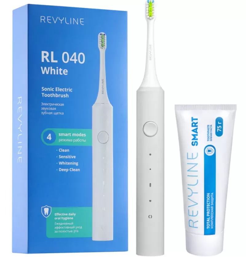 Зубная щетка Revyline RL040 White и паста для зубов Smart